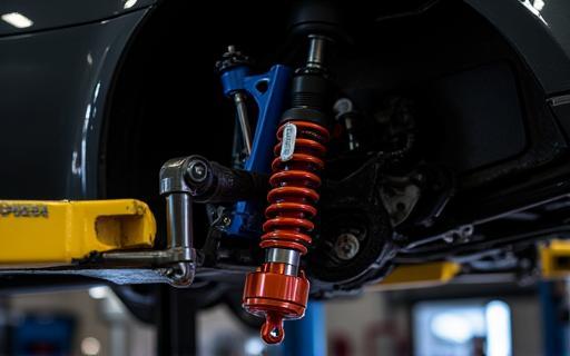 サスペンションの取り付け作業